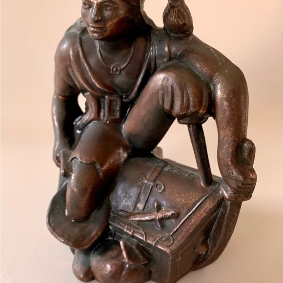 Vintage Treasure Island Pirate Brass Figure - Picture 7 of 10